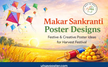 Makar Sankranti Poster Designs for Shops