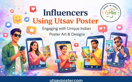 How Influencers Use Utsav Poster for Daily Posts