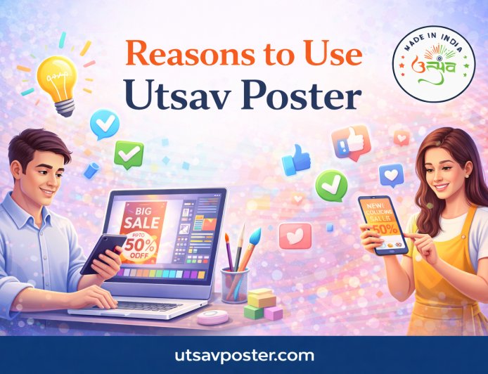 5 Reasons to Use Utsav Poster for Social Media Marketing