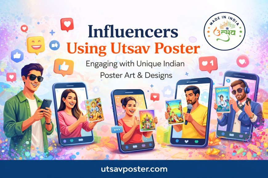 How Influencers Use Utsav Poster for Daily Posts